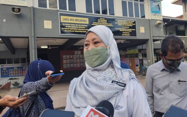 Nor Faridah ketika ditemui media semasa melawat pusat peperiksaan di Sekolah Menengah Kebangsaan Seksyen 7, pada Rabu.