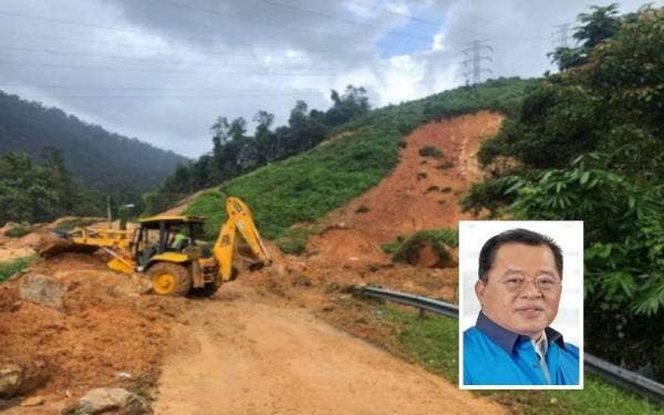 TNB telah mendapat bantuan JKR untuk membersihkan jalan masuk ke SJSM di Kenyir, Hulu Terengganu, Terengganu sebagai laluan sementara bagi membolehkan kerja-kerja baik bulih dilaksanakan. (Gambar kecil: Ir Baharin)