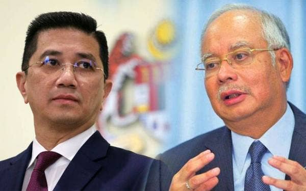 Gambar dari kiri: Azmin, Najib