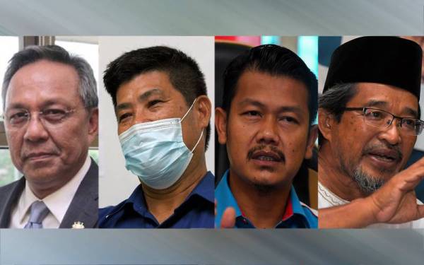 Dari kiri: Hasni, Isa, Haniff, Iskandar