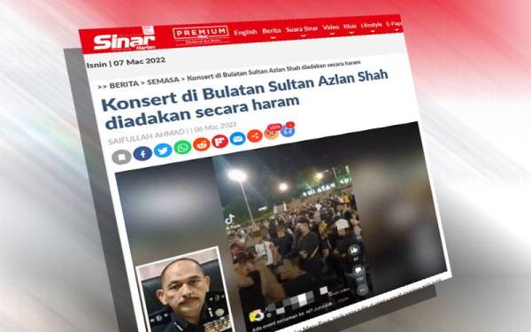 Laporan Sinar Harian.