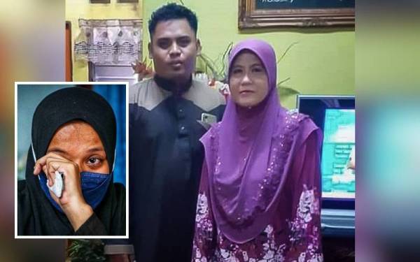 Gambar kenangan antara Muhammad Khairul Azwan bersama Shukina. (Gambar kecil: Suriyana)