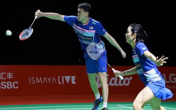 Kian Meng (kiri) dan Pei Jing (gambar fail) - Foto AFP