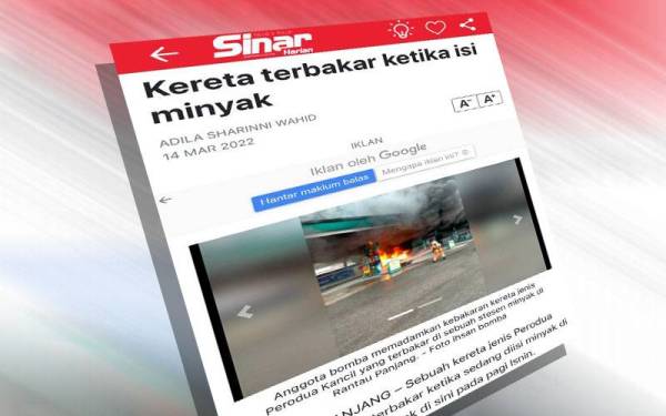 Laporan Sinar Harian pada Isnin.