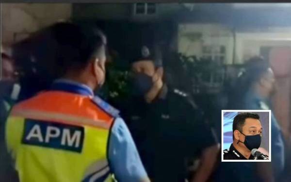 Tangkap layar video tular memaparkan pegawai APM ingkar arahan komander operasi bencana ketika kejadian tanah runtuh di kawasan Jalan Mega Jaya, Taman Mega, Ampang minggu lalu. Mohamad Farouk (gambar kecil)