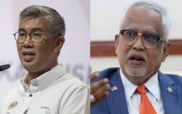 Tengku Zafrul (kiri) dan Mahfuz. 