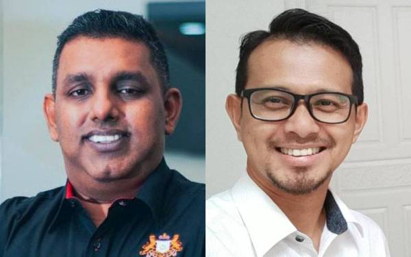 Dari kiri: Raven, Mohd Fared