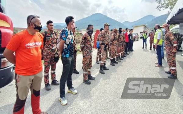 Satu pasukan digerakkan untuk operasi membawa mangsa turun yang dijumpai pada ketinggian 550 meter di Puncak Jelapang di sini pada Ahad.