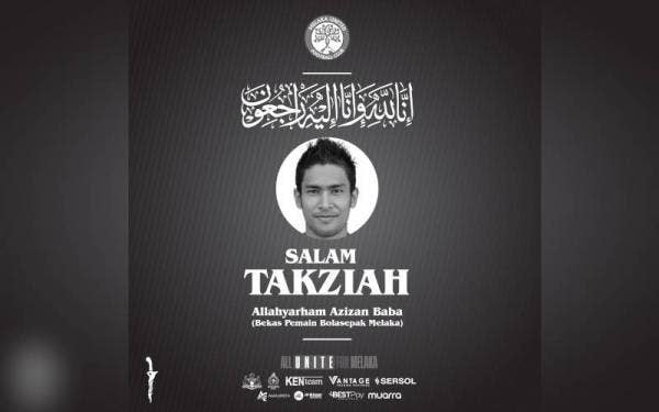 MUSA menyifatkan pemergian Allahyarham satu kehilangan besar buat bola sepak Melaka. - Foto FB MUSA