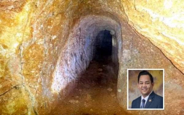 (Gambar kecil: Mohd Firdaus) Terowong Komunis di Baling antara lokasi di Kedah yang berpotensi besar untuk dibangunkan sebagai tempat pelancongan komersial. - Foto Bernama