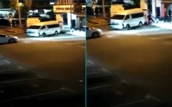 Tangkap layar kejadian samun tular di laman sosial.