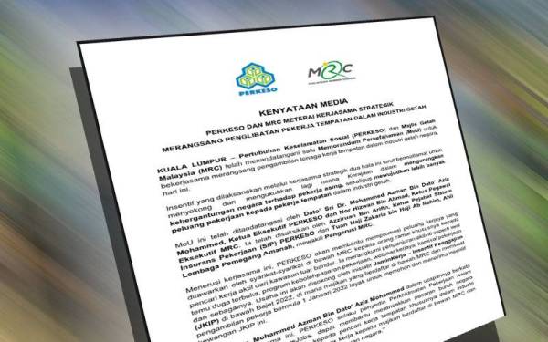 Kenyataan media Perkeso