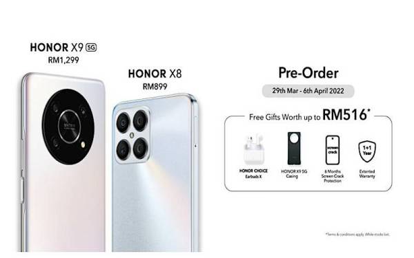 Honor X9 5G, Honor X8 buat peminat Malaysia teruja