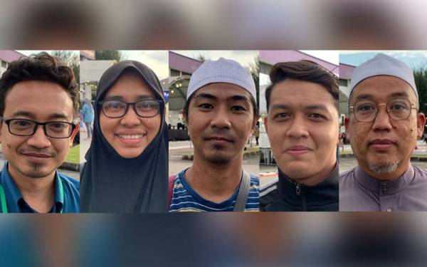 Gambar dari kiri: Mohd Hazwan, Siti Aminah, Mohd Rosli, Amirul, Nik Mat Kilau