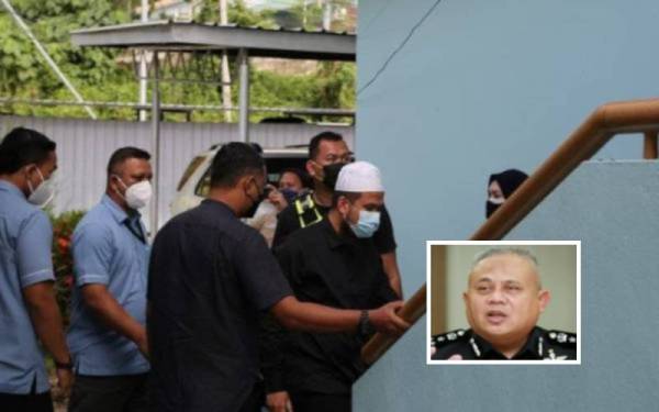 Ebit Lew ketika tiba di Mahkamah Litar di Pejabat Daerah Tenom, pada 18 Februari lalu. (Gambar kecil: Abd Jalil)