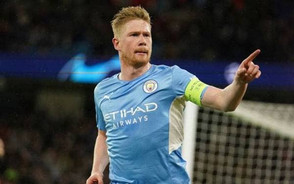 De Bruyne meraikan jaringannya ketika bantu City tewaskan Atletico di Stadium Etihad awal pagi Rabu.