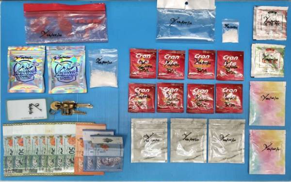 Dadah yang dirampas dalam serbuan di sebuah kondominium di Jalan Klang Lama pada Rabu.