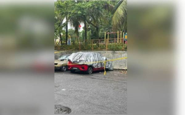 Polis berjaya menahan dua suspek disyaki terlibat dalam kejadian berkenaan dan merampas sebuah Perodua Myvi dengan kesan tembakan.