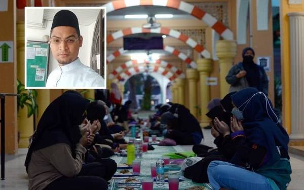 Masjid Al Malik Khalid USM kini kembali meriah apabila majlis berbuka puasa yang diadakan setiap Ramadan sejak 20 tahun lalu kini dihidupkan semula. (Gambar kecil) Mohd Hariz.