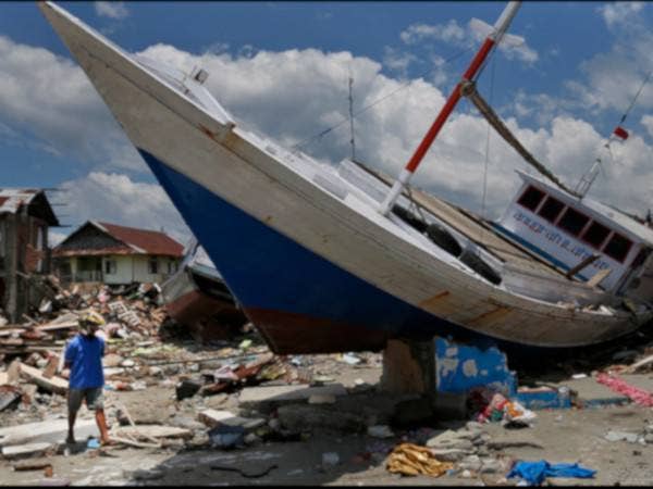 Kesan gempa bumi yang melanda Sulawesi pada 2018 - Foto fail
