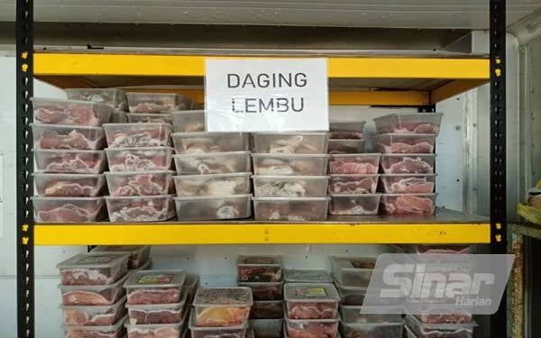 Antara daging lembu yang boleh didapati di ladang penternakan Fatimah MZ Agro Farm.