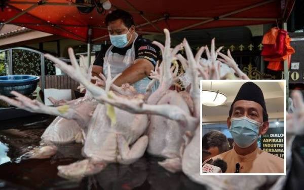 Peniaga ayam di Selangor digesa untuk tidak menaikkan harga ayam secara berlebihan menjelang musim perayaan. (Gambar kecil) Mohd Zawawi.