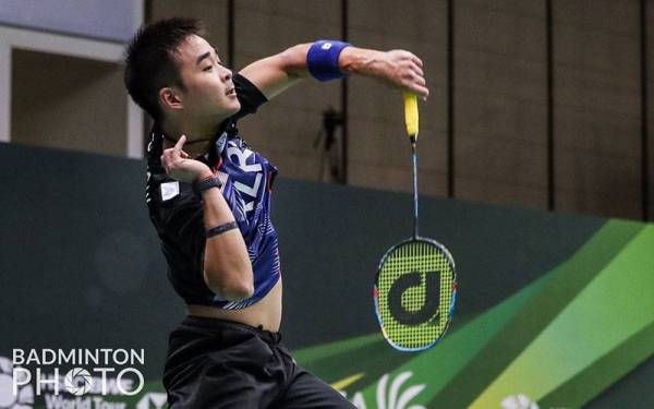 Aksi Joo Ven pada saingan separuh akhir, pada Sabtu. - Foto Badminton