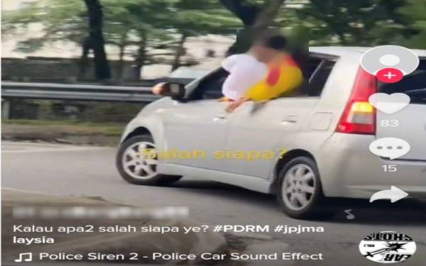 Tular video dimuat naik pemilik akaun Tik Tok yang memaparkan pemandu Viva membiarkan kanak-kanak mengeluarkan badan dan kepala di Persiaran Jengka menerusi video yang tular, pada Isnin.
