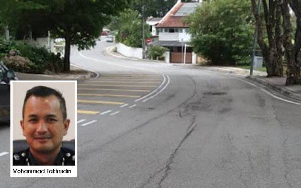 Lokasi di mana kemalangan tersebut berlaku.