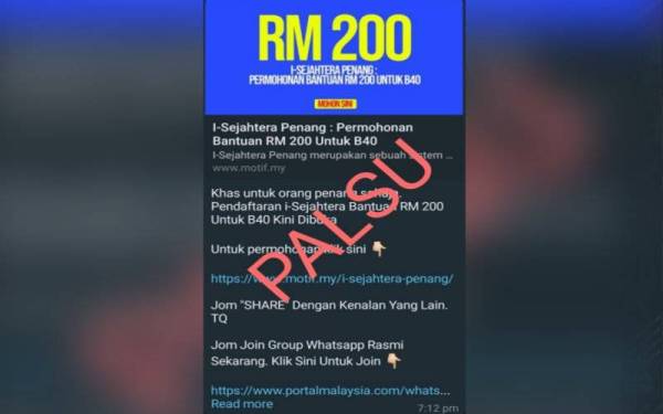 Program i-Sejahtera tidak menyasarkan khusus kepada golongan B40 seperti yang didakwa.