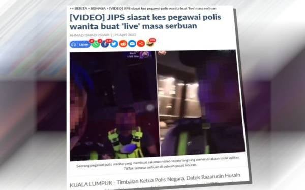 Laporan Sinar Harian sebelum ini.