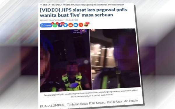 Laporan Sinar Harian sebelum ini.