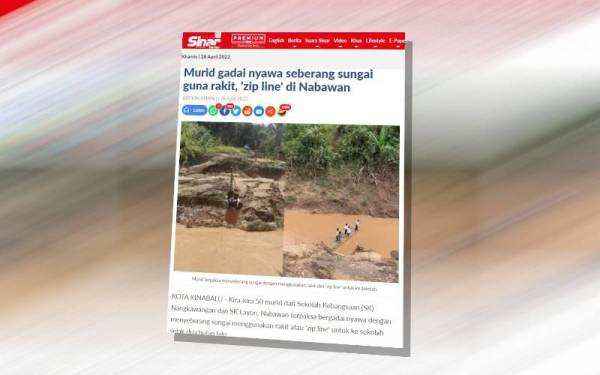 Laporan Sinar Harian hari ini.