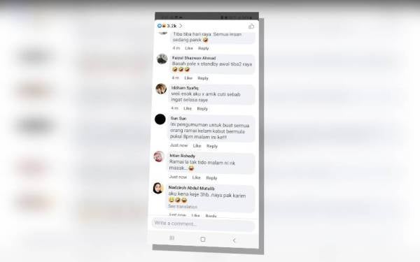 Tangkap layar Facebook