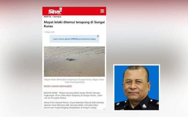 Laporan Sinar Harian. Gambar kecil: Mazuki