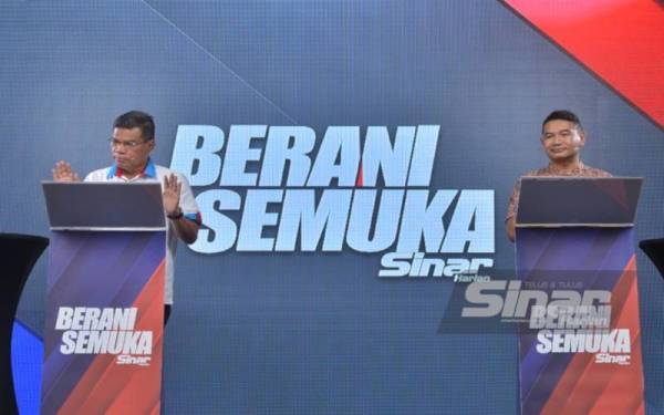 Program Berani Semuka sempena Pemilihan Parti Keadilan Rakyat (PKR) 2022 bertajuk 'Siapa Layak Bersama Anwar?' menampilkan dua calon Timbalan Presiden PKR, Datuk Seri Saifuddin Nasution Ismail dan Rafizi Ramli yang berlangsung di Kompleks Karangkraf pada Rabu. Foto SINAR HARIAN / ASRIL ASWANDI SHUKOR.