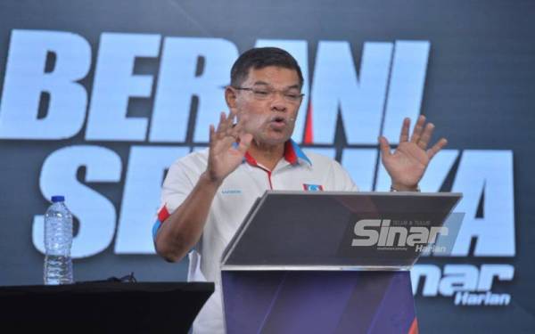 Saifuddin pada program Berani Semuka: Siapa Layak Bersama Anwar? di Kompleks Kumpulan Karangkraf pada Rabu. - FOTO SINAR HARIAN/ASRIL ASWANDI SHUKOR