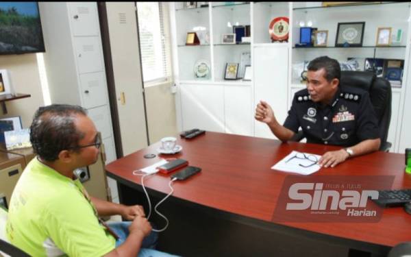 Abd Khalid ketika ditemu bual wartawan Sinar Harian di IPD Subang Jaya baru-baru ini.