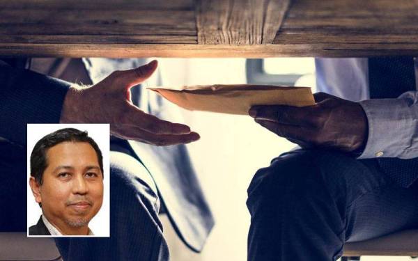 Budaya rasuah di negara semakin berleluasa disebabkan ada individu tidak lagi berasa segan silu apabila terlibat rasuah. Gambar kecil: Kamarul Zaman