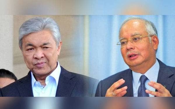 Najib (kanan) dan Ahmad Zahid.