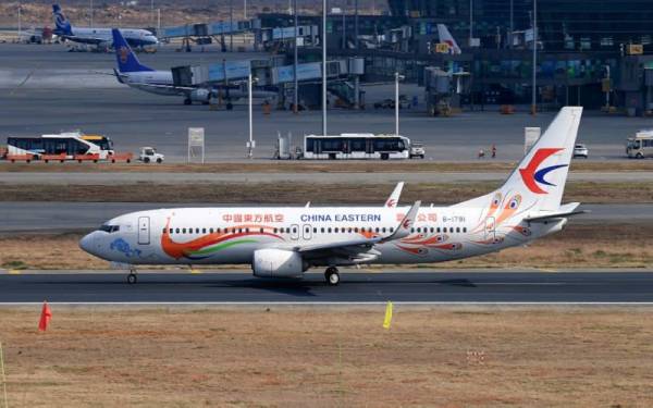 Gambar fail menunjukkan sebuah pesawat Boeing 737-800 milik China Eastern Airlines pada Februari lalu. - Foto CFP 