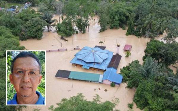 Keadaan di kawasan kampung di Johol selepas hujan lebat pada Isnin. - Foto media sosial. Gambar kecil: Saiful Yazan