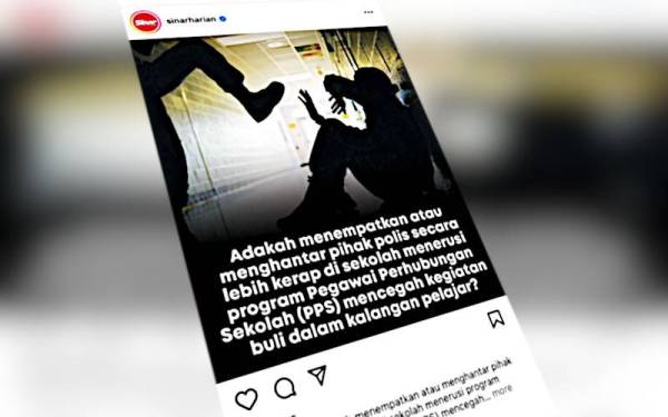 Undian dalam talian yang dibuat Sinar Harian melalui platform Instagram.