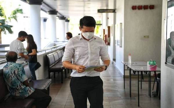 Kean Kai hadir ke Mahkamah Sesyen untuk proses perbicaraan pada Khamis.