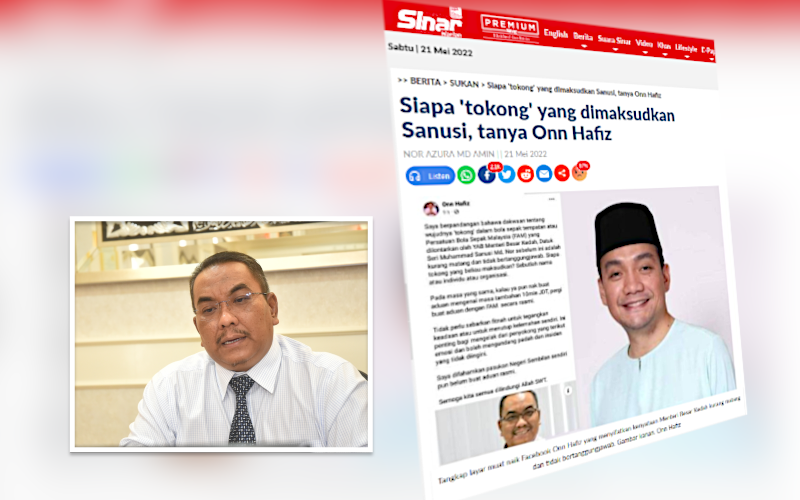 Laporan Sinar Harian (Gambar kecil: Muhammad Sanusi)