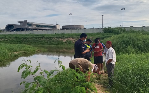 Lokasi parit besar ketiga-tiga mangsa kanak-kanak perempuan lemas di Kampung Bunga Raya, Kapayan, Kota Kinabalu.