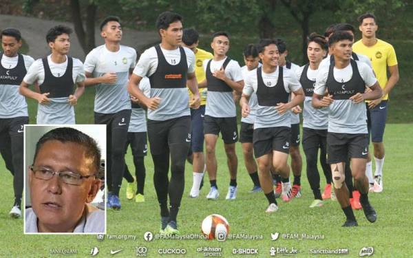 Maloney mengakui sukar untuk memilih kesebelasan utama Harimau Muda bagi mengharungi kempen di Uzbekistan. Gambar kecil: Mohd Sadek