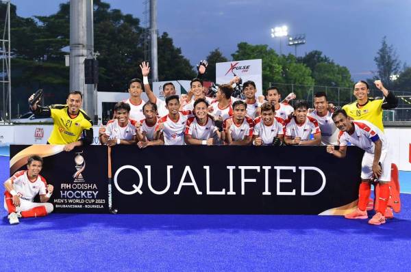 Speedy Tigers mengesahkan tiket ke Piala Dunia 2023 di Bhubaneswar, India yang bermula 13 hingga 29 Januari depan. - Foto Asian Hockey Federation