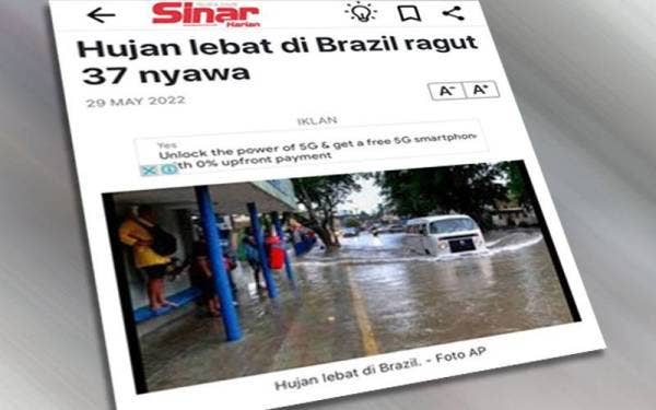 Laporan Sinar Harian.