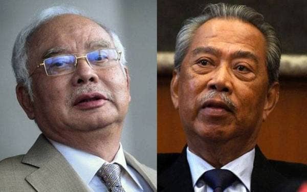 Najib (kiri) dan Muhyiddin